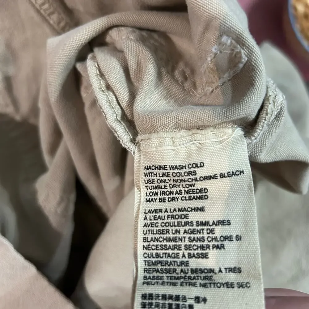 Free People Khaki Platoon Pants Womens 4 Patch Pockets Utility Festival Boho
